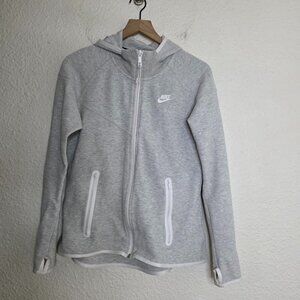 Nike Tech Fleece Full-Zip Hoodie Jacket in Gray Women's Large 657859